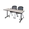 Kobe Rectangle Training Table, 60" W, 29" H, Laminate Top, Maple MKTRCT6024PL23BK - alternate 1